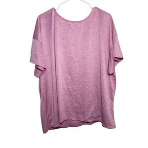 Under Armour T-Shirt Women's 3X Pink Open Back Lightweight Short Sleeve